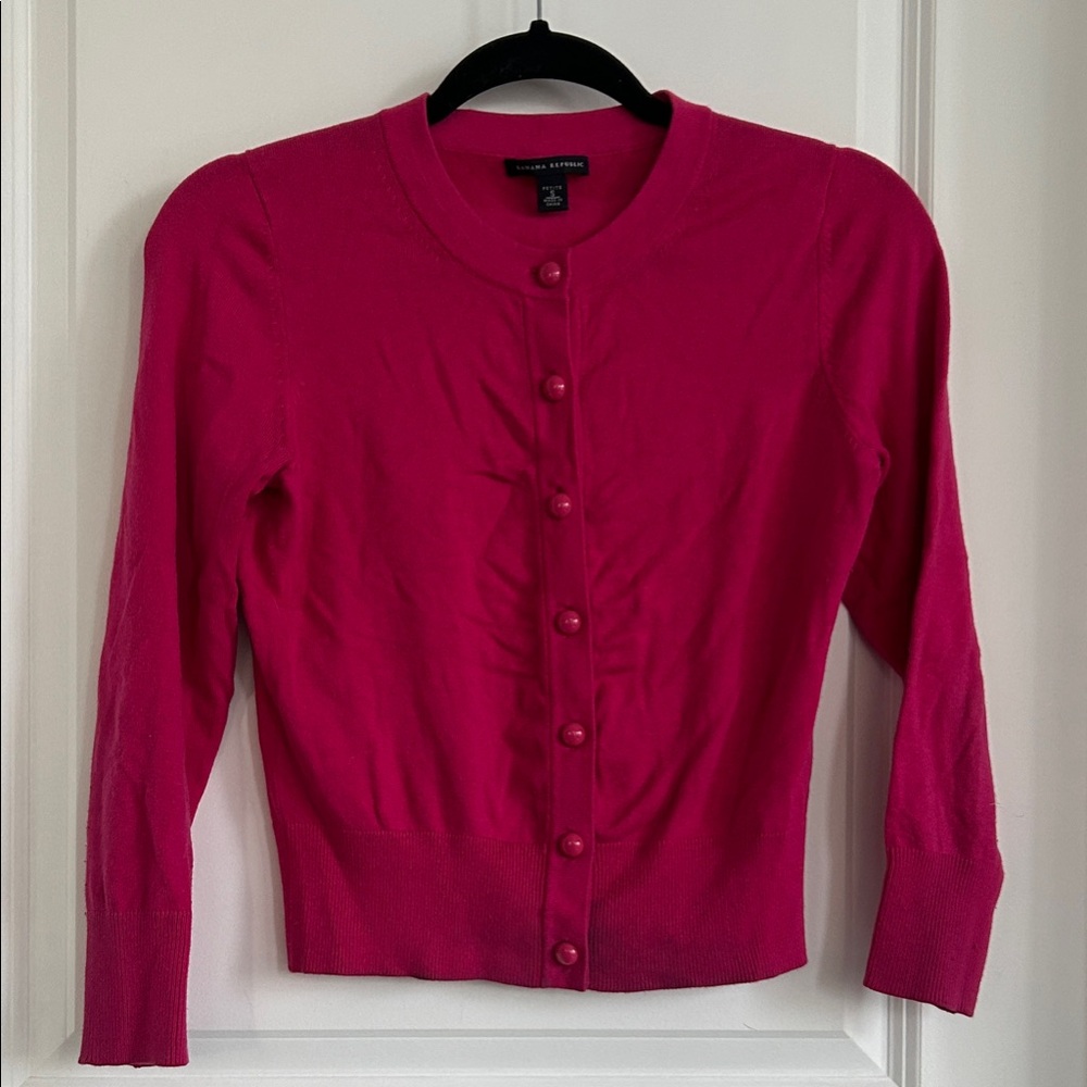 Banana Republic hot pink Cardigan